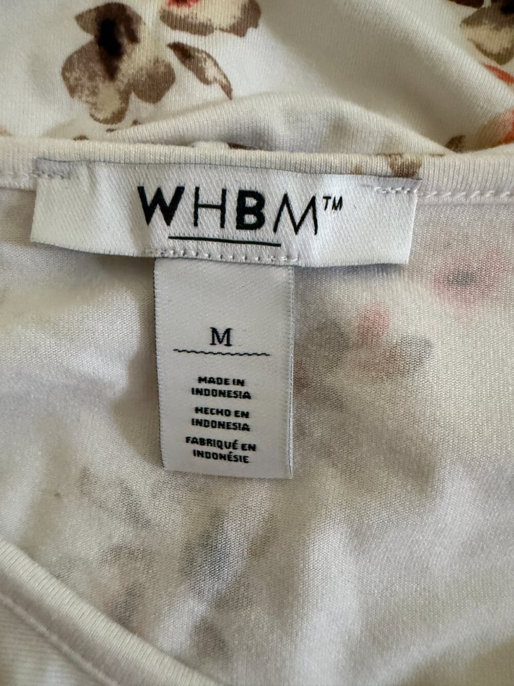 WHBM Floral Ruffle-Neck Tank - Picture 3 of 3